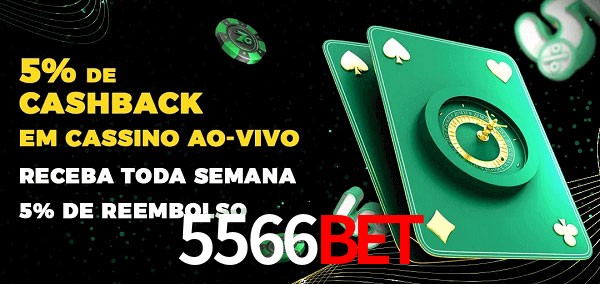 Promoções do cassino ao Vivo 5566bet